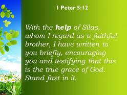 1 peter 5 12 the true grace of god powerpoint church sermon