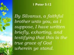 1 peter 5 12 the true grace of god powerpoint church sermon