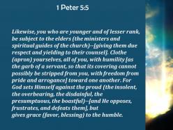 1 peter 5 5 the proud but shows favor powerpoint church sermon
