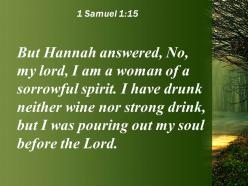 1 samuel 1 15 i was pouring out my soul powerpoint church sermon