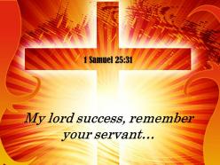 1 samuel 25 31 my lord success remember powerpoint church sermon