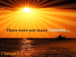 1 samuel 3 1 there were not many visions powerpoint church sermon