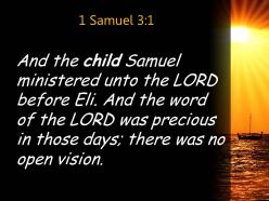 1 samuel 3 1 there were not many visions powerpoint church sermon
