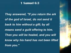 1 samuel 6 3 why his hand has not been powerpoint church sermon