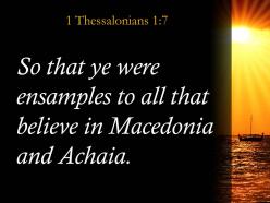1 thessalonians 1 7 the believers in macedonia and achaia powerpoint church sermon