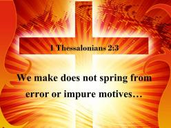 1 thessalonians 2 3 we trying to trick you powerpoint church sermon