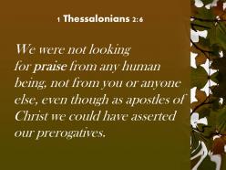 1 thessalonians 2 6 we could have asserted our prerogatives powerpoint church sermon