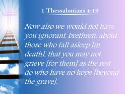 1 thessalonians 4 13 you do not grieve like powerpoint church sermon