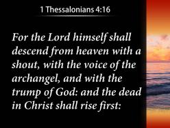 1 thessalonians 4 16 the dead in christ powerpoint church sermon