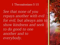 1 thessalonians 5 15 good for each other powerpoint church sermon