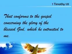 1 timothy 1 11 god which he entrusted powerpoint church sermon
