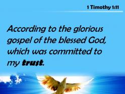 1 timothy 1 11 the blessed god which powerpoint church sermon