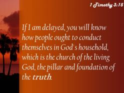 1 timothy 3 15 the pillar and foundation powerpoint church sermon