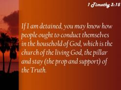 1 timothy 3 15 the pillar and foundation powerpoint church sermon