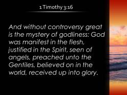 1 timothy 3 16 world was taken up in glory powerpoint church sermon
