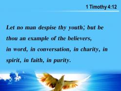1 timothy 4 12 you because you are young powerpoint church sermon