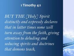 1 timothy 4 1 the faith and follow deceiving spirits powerpoint church sermon