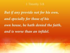 1 timothy 5 8 the faith and is worse powerpoint church sermon