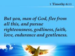 1 timothy 6 11 faith love endurance powerpoint church sermon