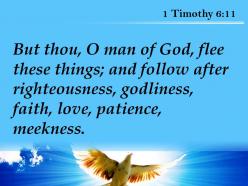1 timothy 6 11 faith love endurance powerpoint church sermon