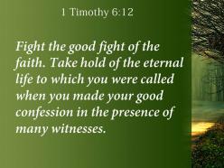 1 timothy 6 12 fight the good fight powerpoint church sermon