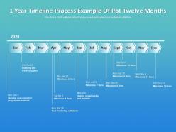 1 year timeline process example of ppt twelve months