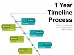 1 Year Timeline Process Powerpoint Ideas
