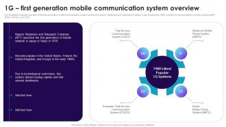 1g First Generation Mobile Communication System Overview Cell Phone Generations 1G To 5G