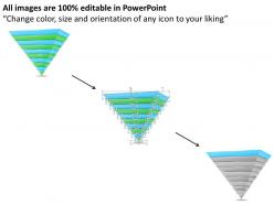2013 business ppt diagram 10 satged pyramid structure powerpoint template