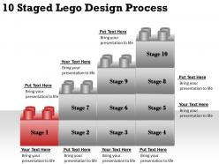 2013 business ppt diagram 10 staged lego design process powerpoint template