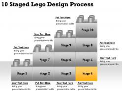 2013 business ppt diagram 10 staged lego design process powerpoint template