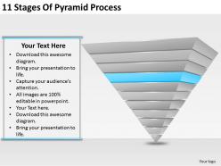 54434029 style layered pyramid 11 piece powerpoint presentation diagram infographic slide