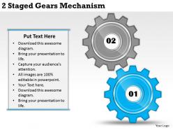 95125586 style variety 1 gears 2 piece powerpoint presentation diagram infographic slide