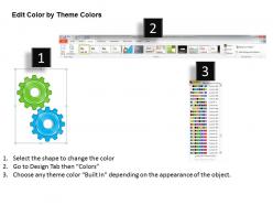2013 business ppt diagram 2 staged gears mechanism powerpoint template