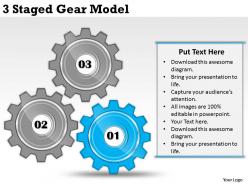 2013 business ppt diagram 3 staged gear model powerpoint template