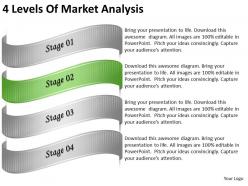2013 business ppt diagram 4 levels of market analysis powerpoint template