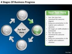 2013 business ppt diagram 4 stages of business progress powerpoint template