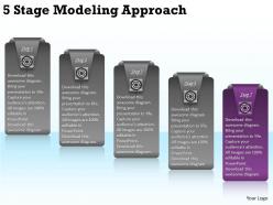 2013 business ppt diagram 5 stage modeling approach powerpoint template