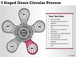 29887677 style circular hub-spoke 5 piece powerpoint presentation diagram infographic slide