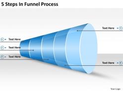 2013 Business Ppt Diagram 5 Steps In Funnel Process Powerpoint Template