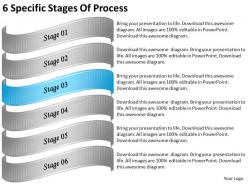 2013 business ppt diagram 6 specific stages of process powerpoint template
