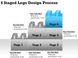 2013 business ppt diagram 6 staged lego design process powerpoint template