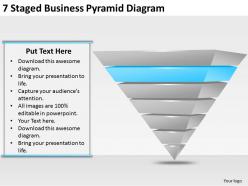 2013 business ppt diagram 7 satged business pyramid diagram powerpoint template