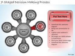 2013 business ppt diagram 7 staged decison making process powerpoint template