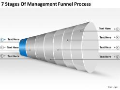 2013 business ppt diagram 7 stages of management funnel process powerpoint template