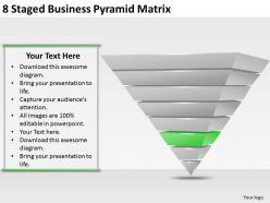 2013 business ppt diagram 8 staged business pyramid matrix powerpoint template
