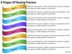 2013 Business Ppt Diagram 8 Stages Of Buying Process Powerpoint Template