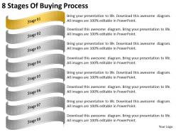 2013 business ppt diagram 8 stages of buying process powerpoint template