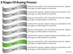 2013 business ppt diagram 8 stages of buying process powerpoint template