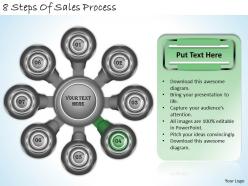 45050334 style circular hub-spoke 8 piece powerpoint presentation diagram infographic slide